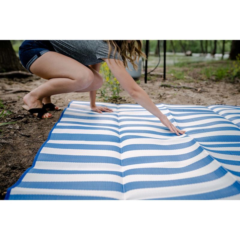 5'x6'7" Rectangle Outdoor Floor Mat Blue - Stansport