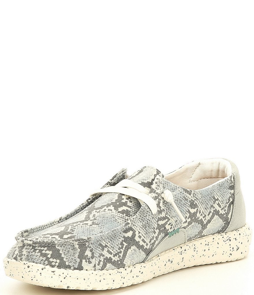 Hey Dude Women's Wendy Snake Print Washable Slip-Ons