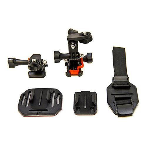 Vivitar Pro Series Curved Helmet, Flat Surface & Vented Helmet Mounts for GoPro & All Action Cameras