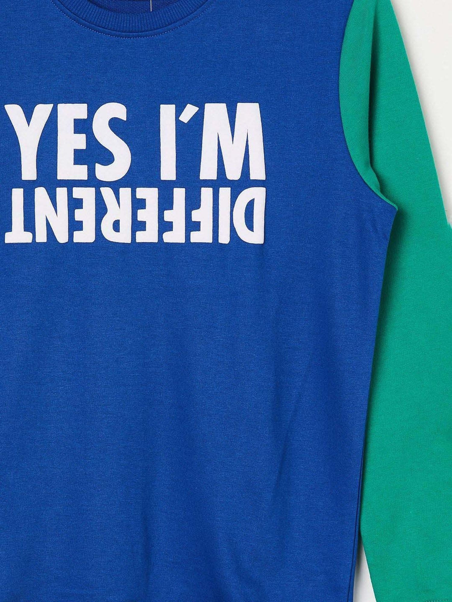 Fame Forever by Lifestyle Kids Blue Cotton Printed Full Sleeves Sweatshirt