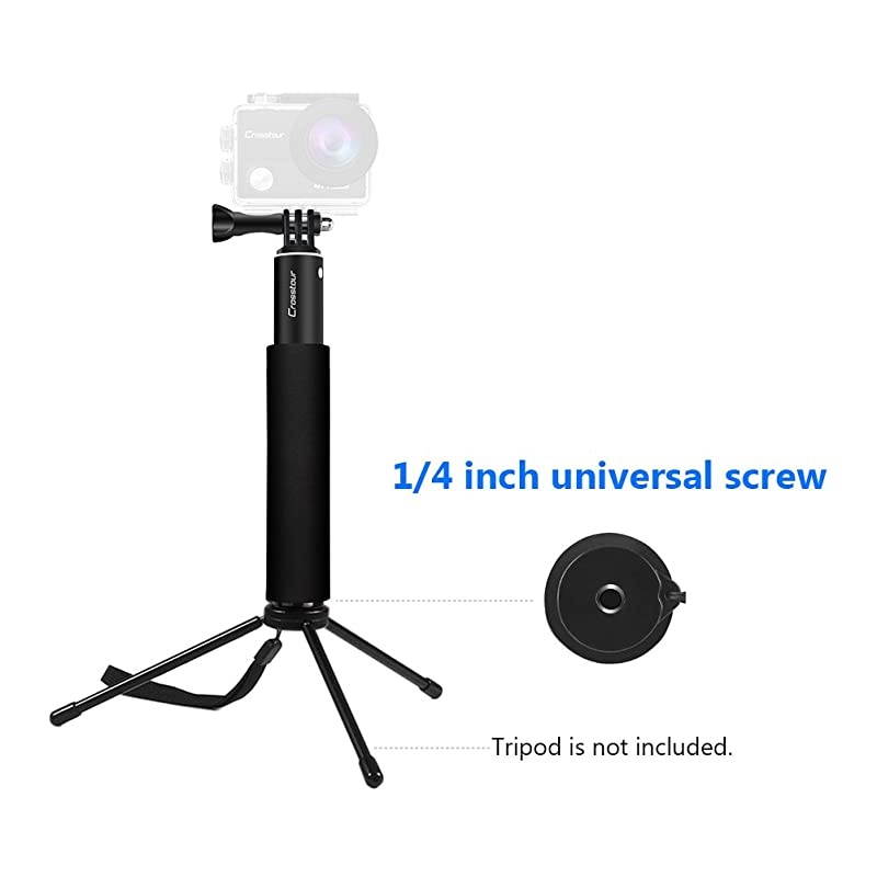 Selfie Stick  Action Camera Monopod Extendable Compatible with AKASOCamparkAPEMANGopro Action Cameras
