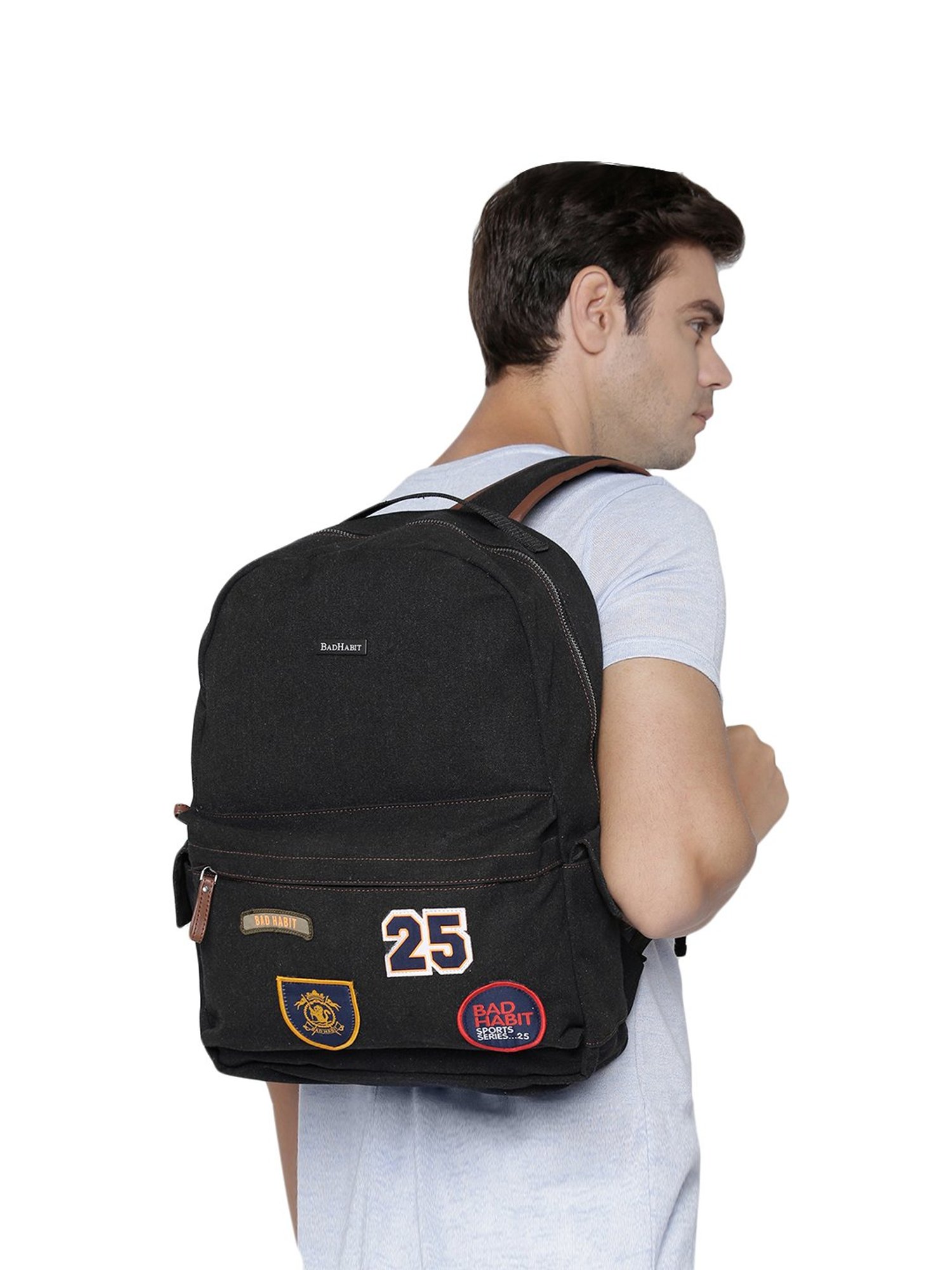 Bad Habit 23 Ltrs Black Medium Laptop Backpack