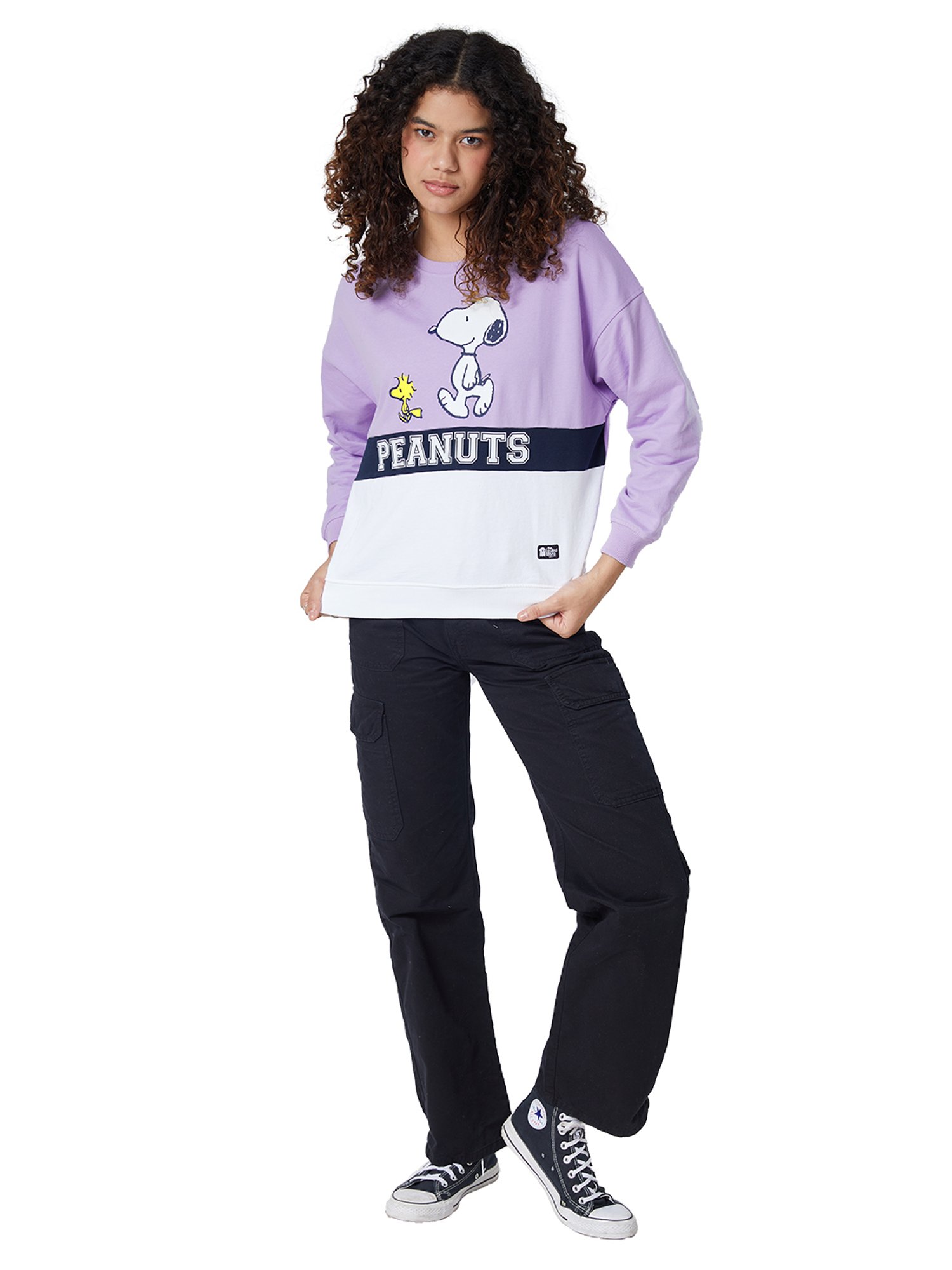 Belle Fille Yellow Patchwork Sweatshirt