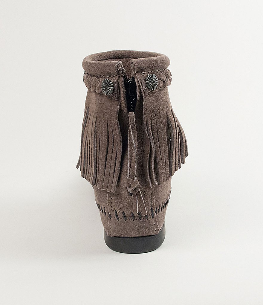 Minnetonka Concho Suede Fringe Boots
