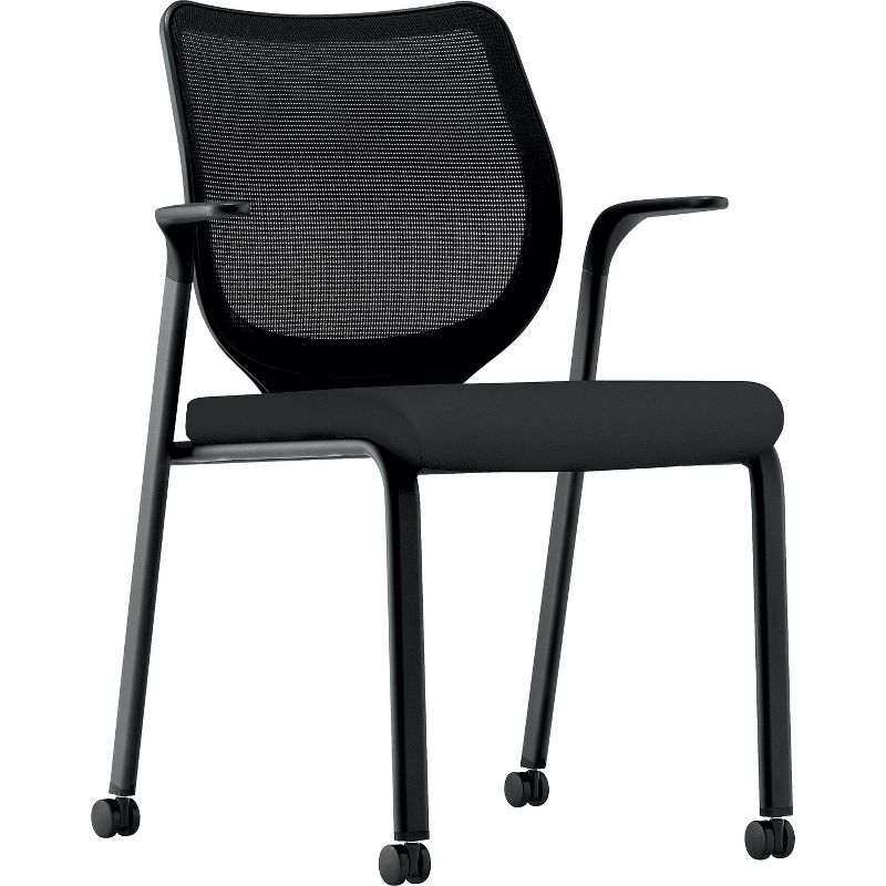 HON Nucleus Multipurpose Stacking Chair ilira-Stretch M4 Back Black Seat/Base N606HCU10