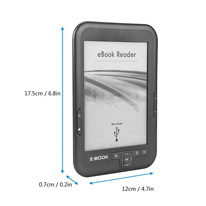 Model ebook Reader, 6 inch E-Reader Adopts Electronic Ink Screen, has Better Reflectivity and Contrast 29 Languages to Choose from