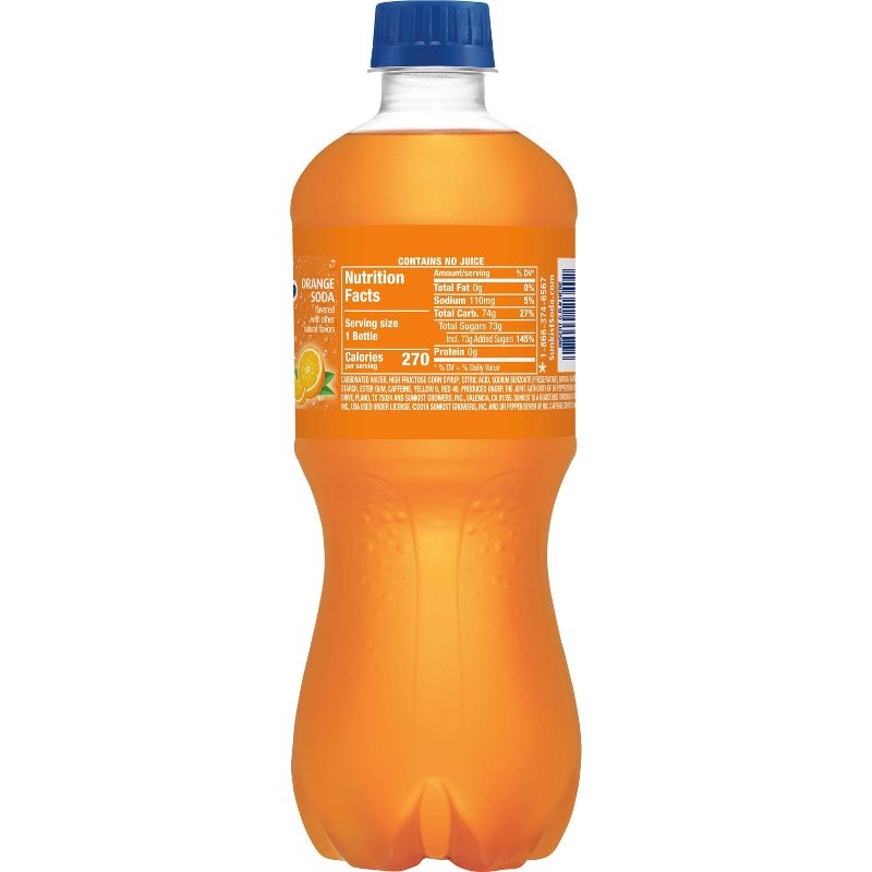 Sunkist Orange Soda - 20 fl oz Bottles
