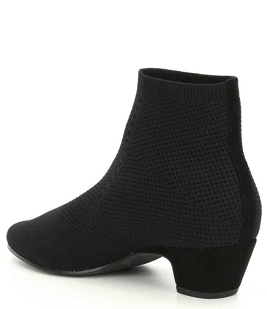 Eileen Fisher Purl Stretch Block Heel Sock Booties