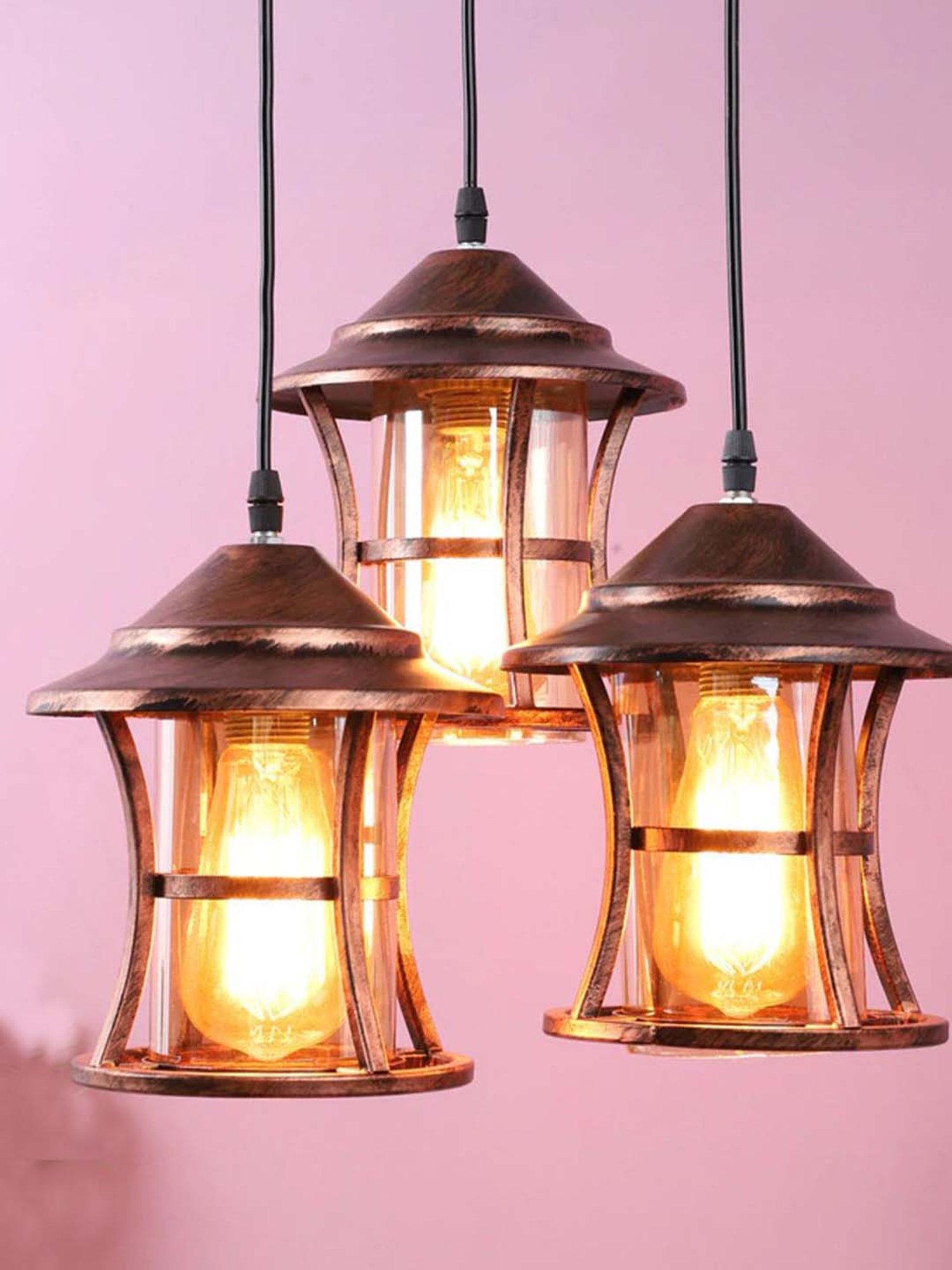 DecorativeRay Copper Hanging Light - Set of 1