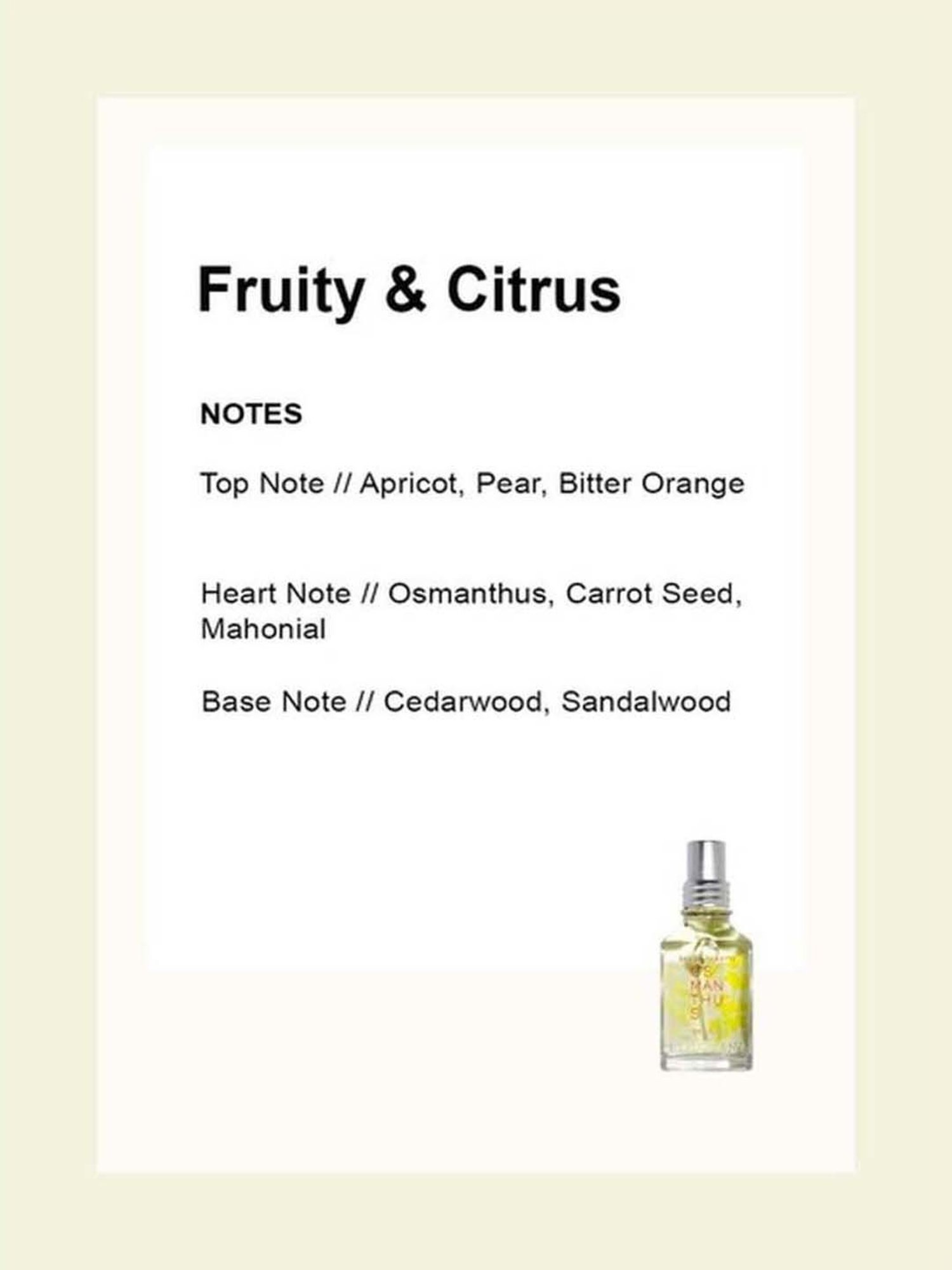 L'OCCITANE Osmanthus Eau de Toilette - 30 ml