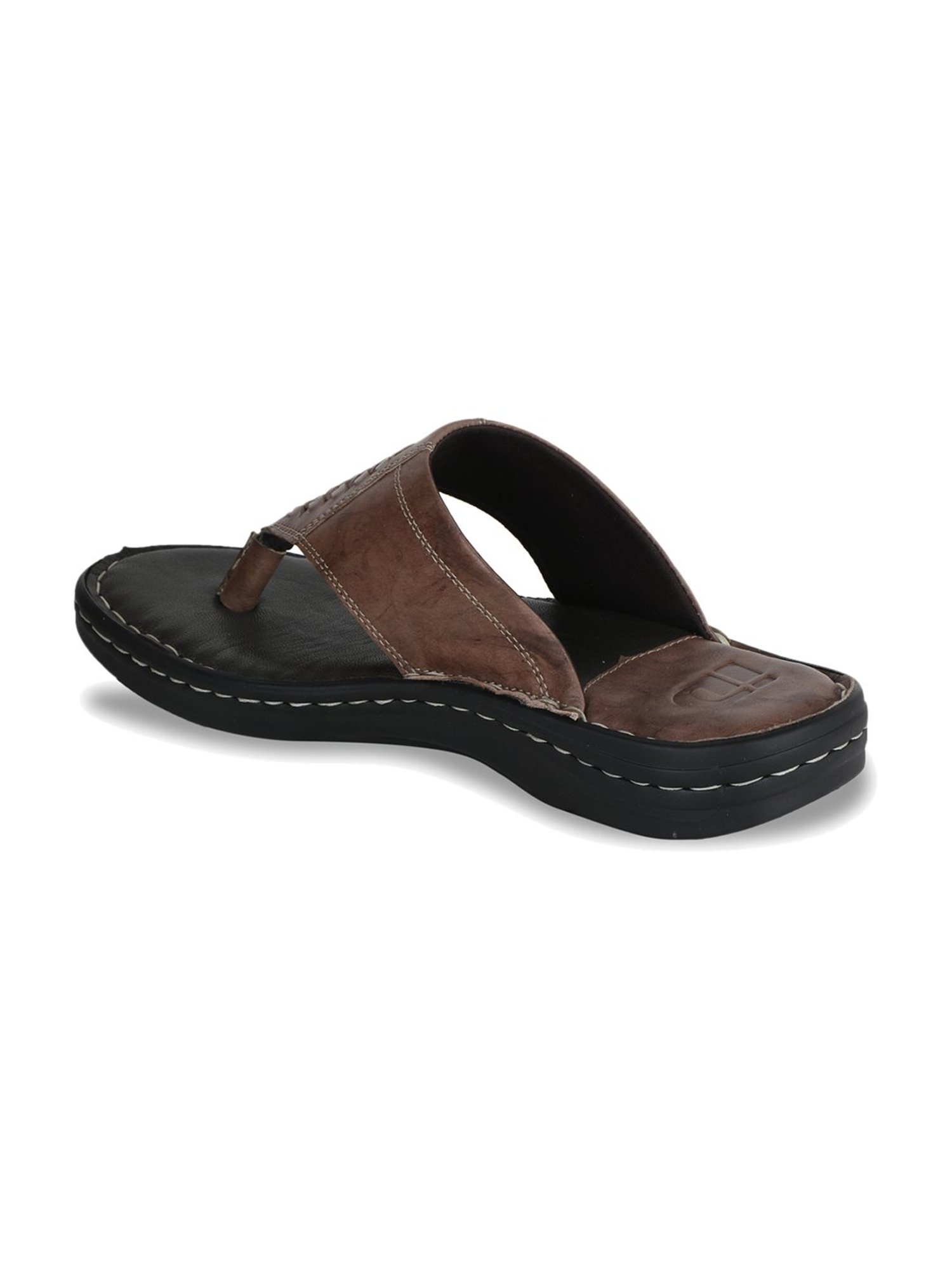 ID Men's Brown Thong Sandals