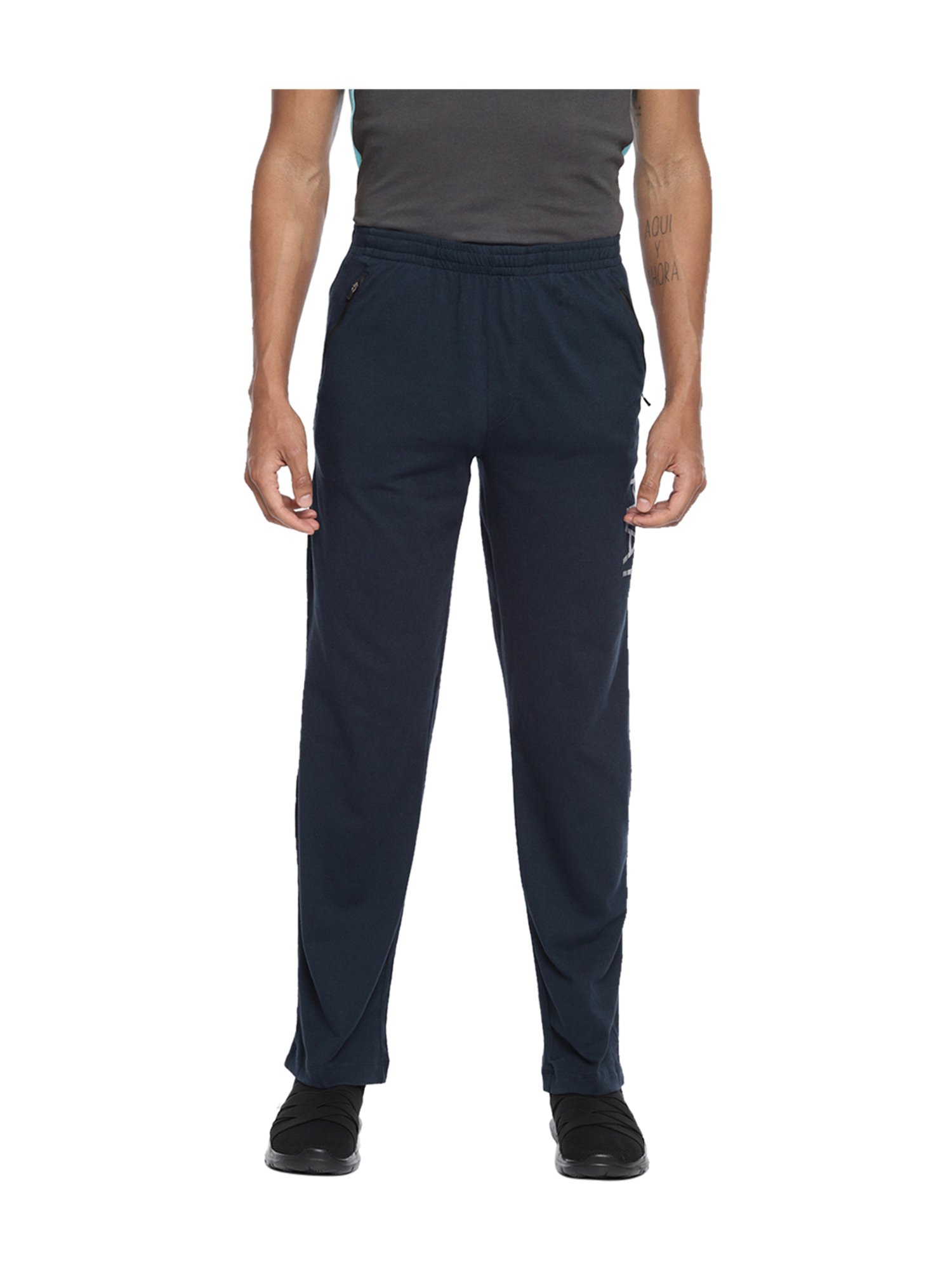 Fruit of the Loom Navy Mid Rise Track Pants