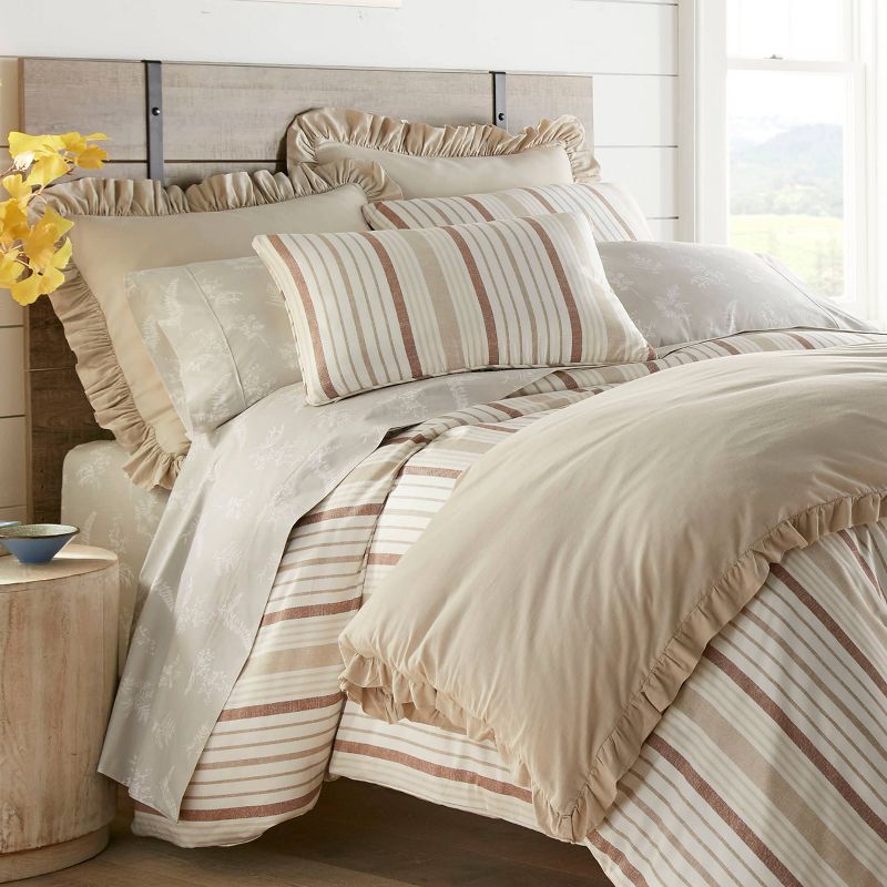 Stone Cottage King Conrad Duvet Cover Set Brown