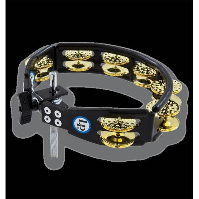 Latin Percussion LP179 Cyclops Tambales, Black, Dimp Brass, Mounted