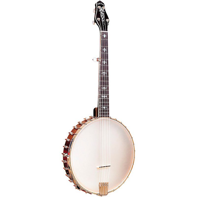 Gold Tone 5-String Left-Handed Cello Banjo with Case Vintage Brown