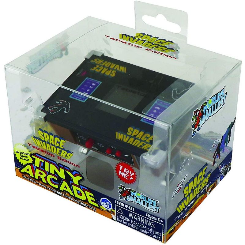 Super Impulse Tiny Arcade Miniature Video Game | Space Invaders Tabletop Edition