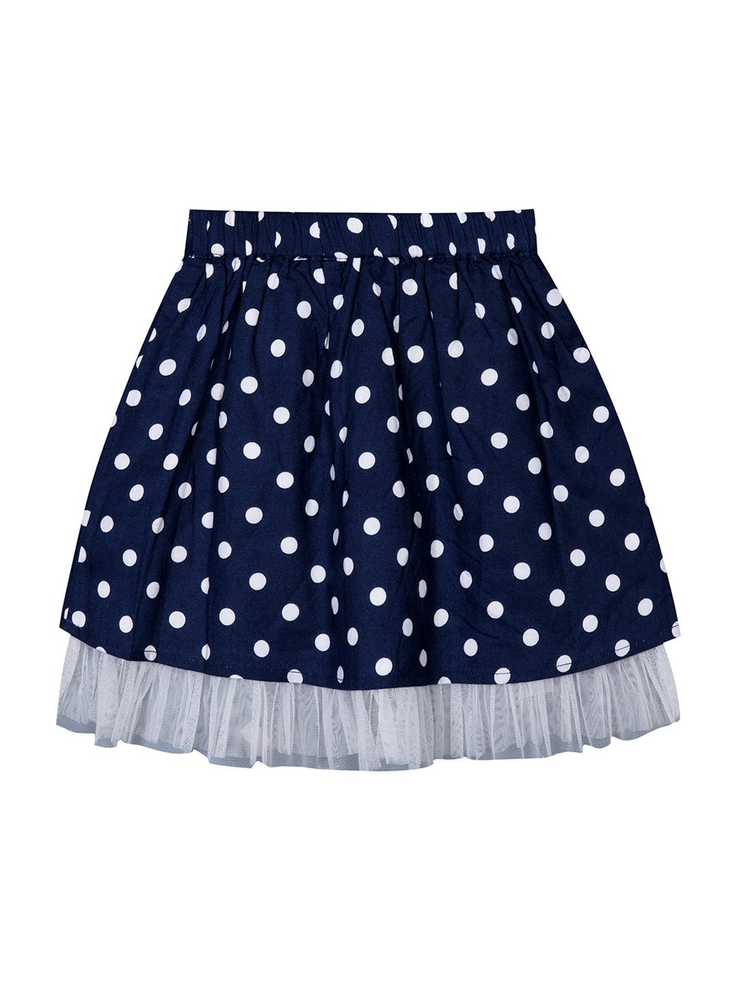 Budding Bees Kids Navy Printed Skirt