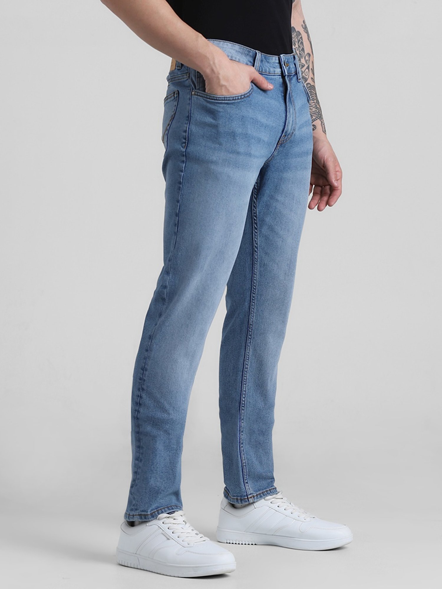 Jack & Jones Light Blue Denim Skinny Fit Jeans