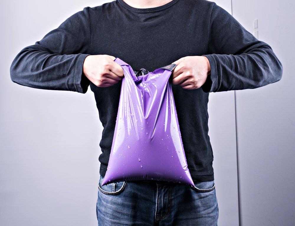 Metronic Poly Mailers 10x13 Inch Shipping Bags Light Purple Shipping Mailing Envelopes Bags 2 Mil Thick Pack of 100pcs