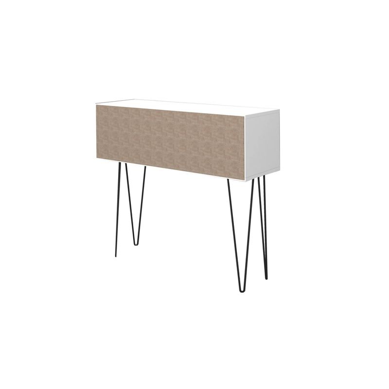 35.43" Nolita Entryway with 3 Shelves White - Manhattan Comfort