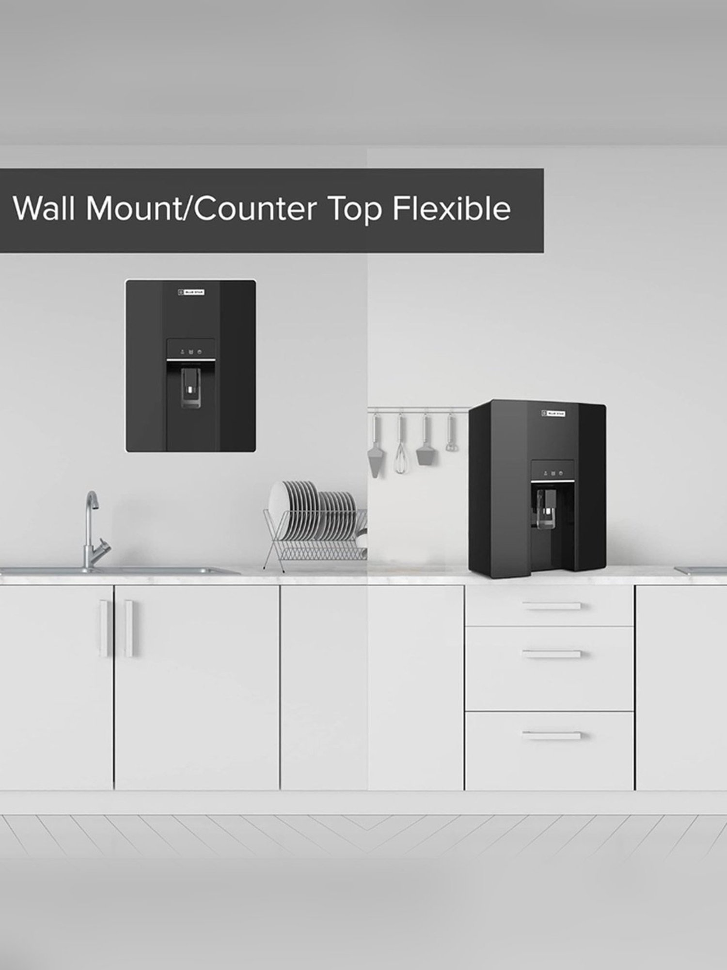 Blue Star Cresto Water Purifier 7L with Triple layered RO+UV+UF protection (Black)