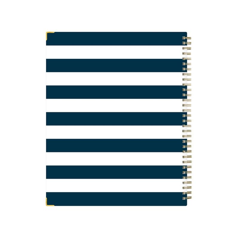 2021 Planner 8.5" x 11" Hard Cover Weekly/Monthly Wirebound Navy Stripe - Day Designer