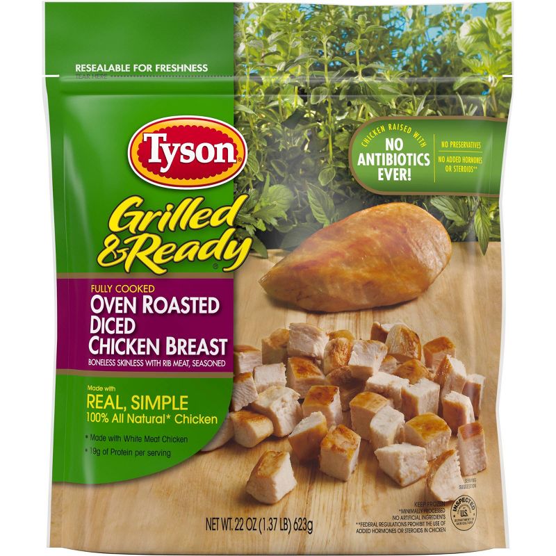 Tyson Grilled & Ready Oven Roasted Diced Chicken Breast - Frozen - 22oz