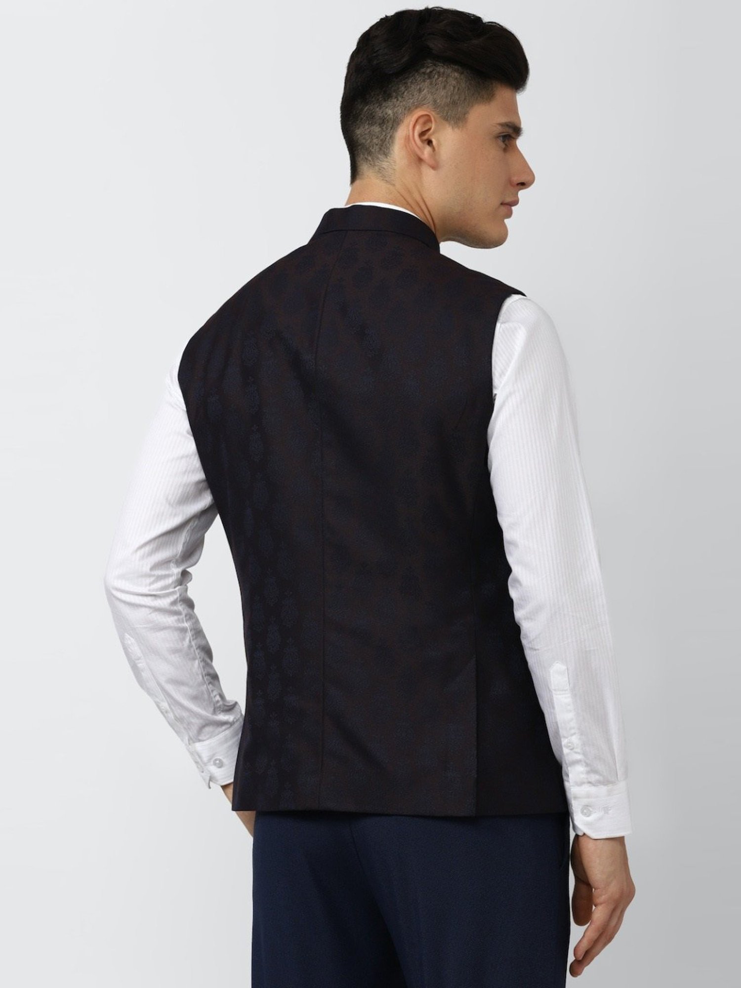 Fabindia Multicolor Regular Fit Printed Cotton Nehru Jacket