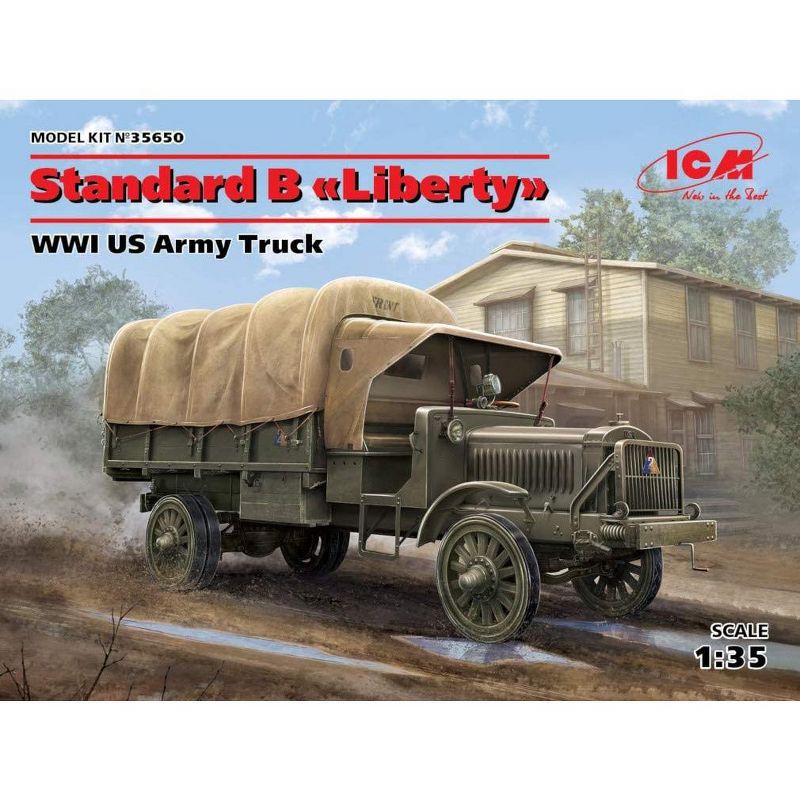 ICM Models 35650 Standard B Liberty WWI US Army Truck 1/35 Scale Model Kit