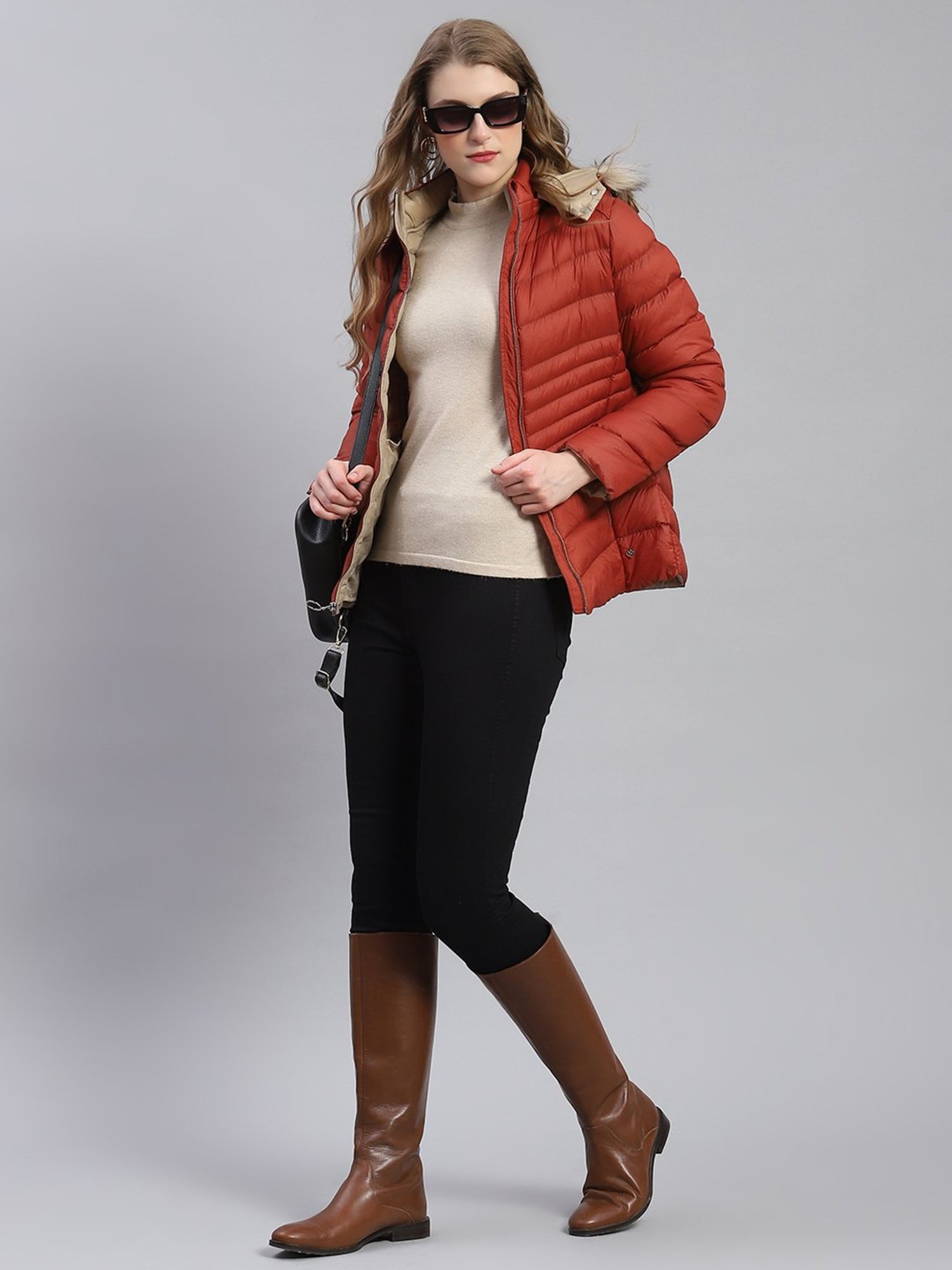 Monte Carlo Rust Regular Fit Puffer Jacket