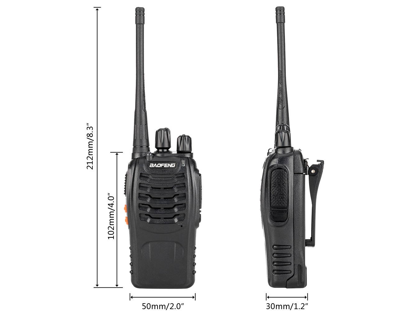 20pcs/10pair Baofeng BF-888S 5W 400-470MHz Handheld Walkie Talkie Black