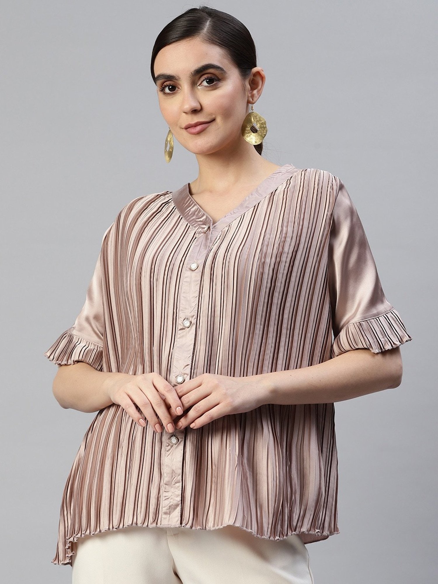 Melon by PlusS Dusty Pink Regular Fit Top
