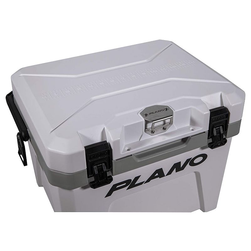 Plano Frost 21 Quart Heavy Duty Beverage Cooler with Built In Bottle Opener and Removable Dry Basket for Camping, Tailgating, Outdoor Events