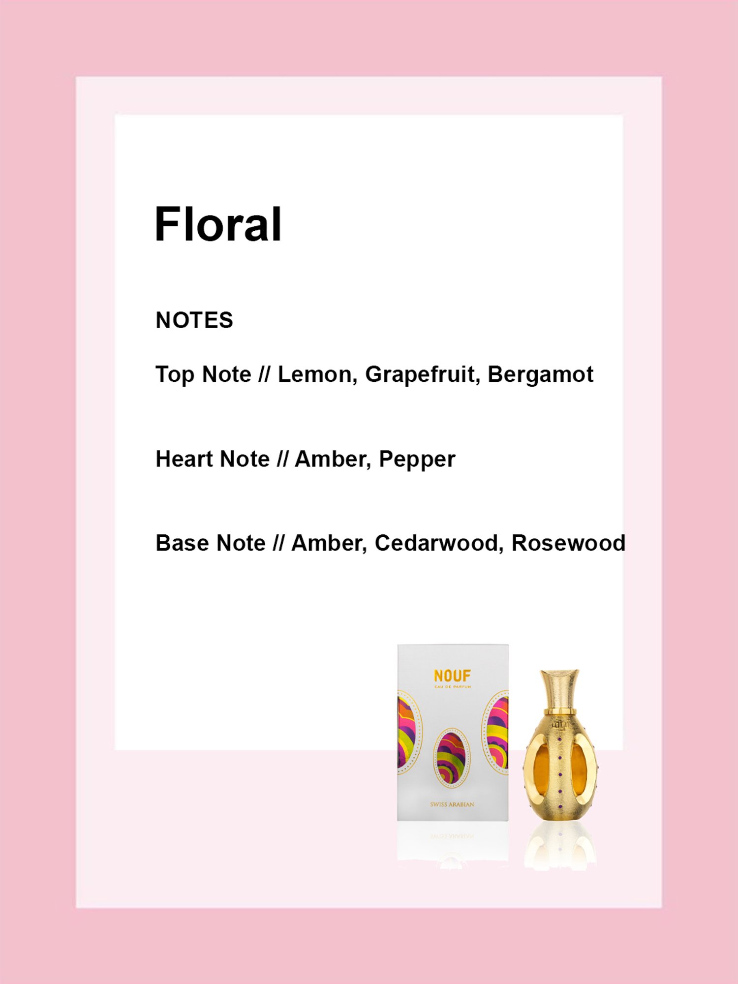 SWISS ARABIAN Nouf Eau de Parfum for Women - 50 ml