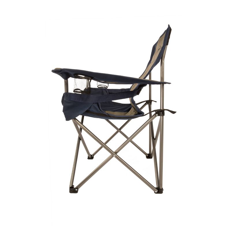 Kamp-Rite Portable Chair - Blue/Brown