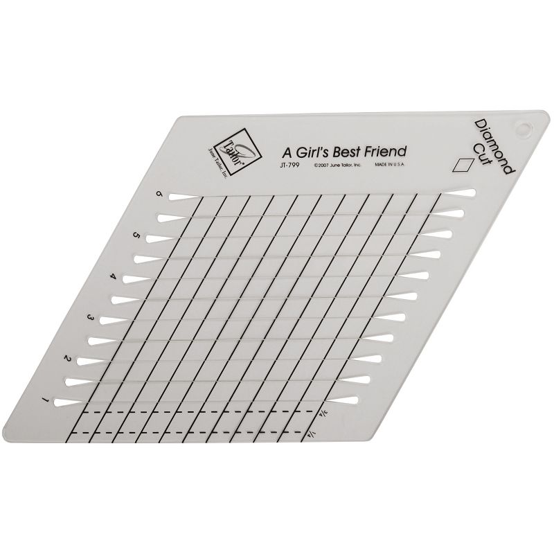June Tailor Diamond Cut Slotted Ruler-9"X9"