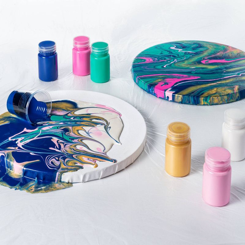 6ct Pre-Mixed Pouring Paints - Mondo Llama™
