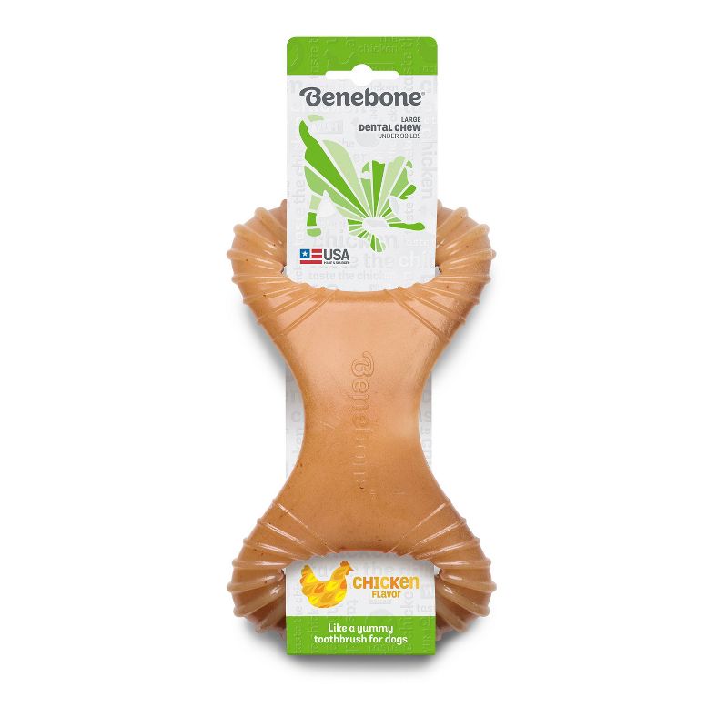 Benebone Large Chicken Dental Dog Chew Toy