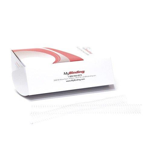 Clear 4:1 Pitch Spiral Binding Coil - 100pk (17 mm - 142 Sheets)