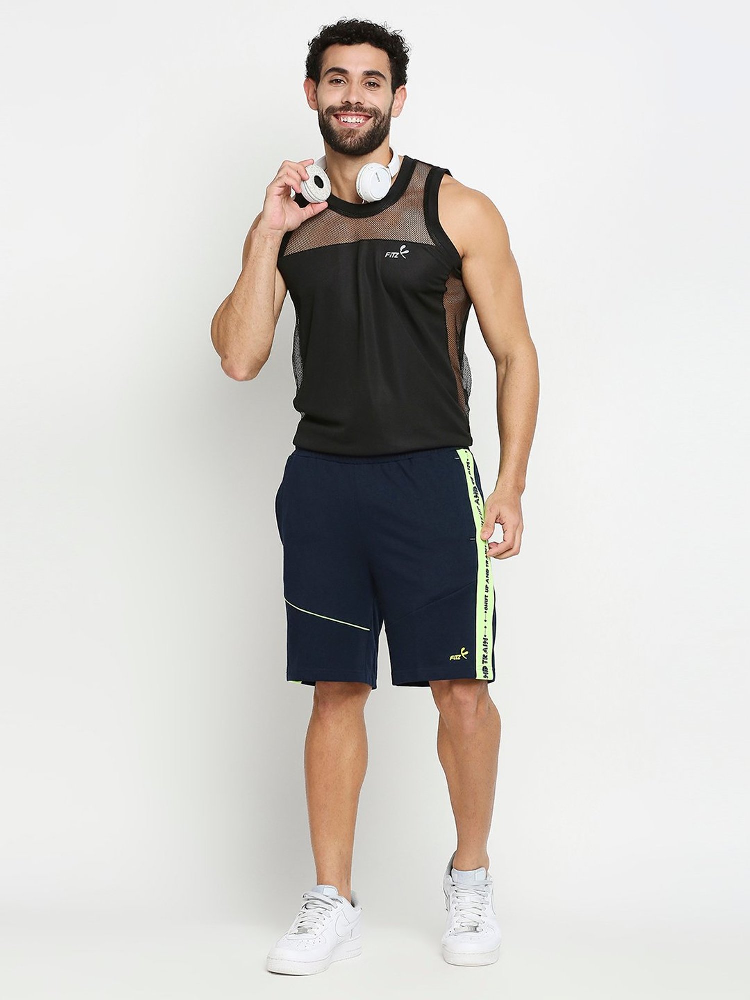 Fitz Navy Slim Fit Shorts