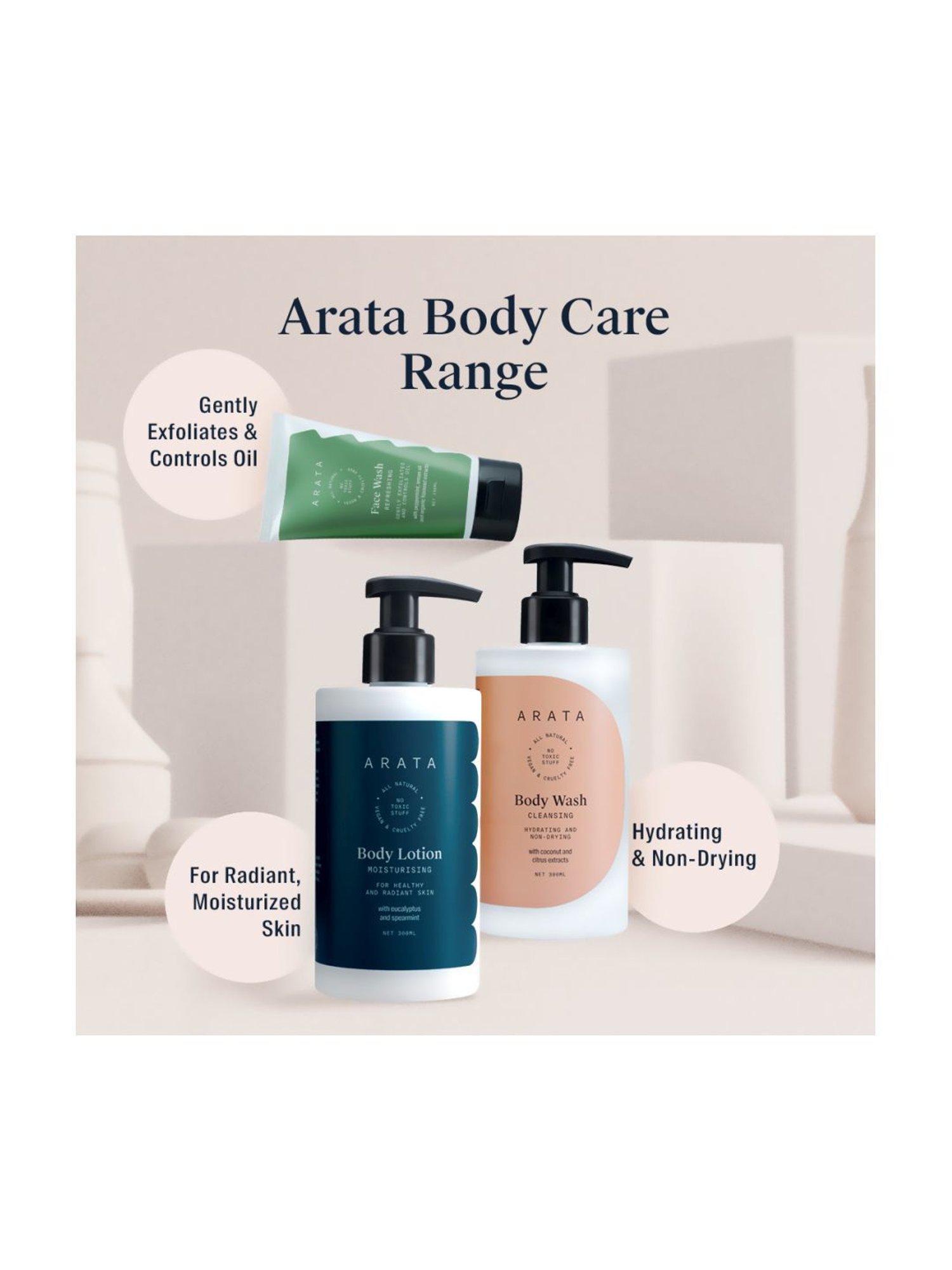 Arata Face Wash & Toothpaste Combo