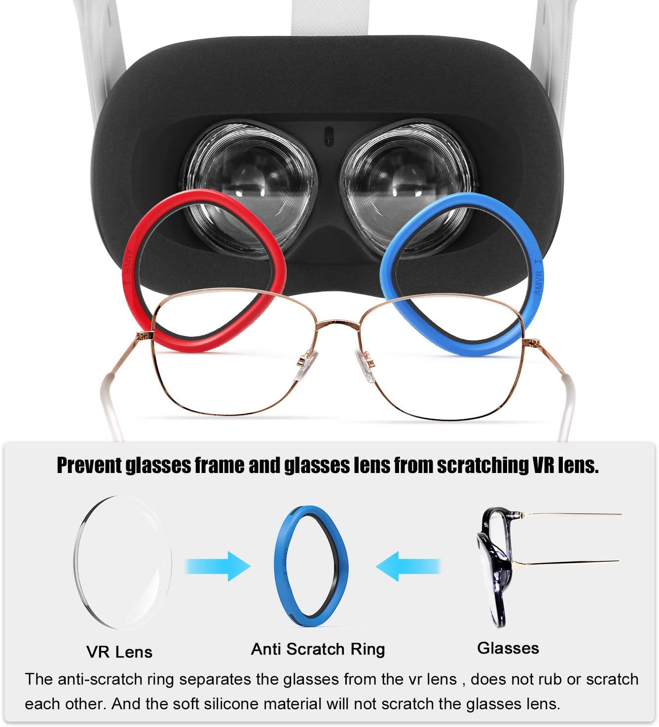 2 Pairs Oculus Quest 2 Elite Washable Silicone Handle Protective Cover