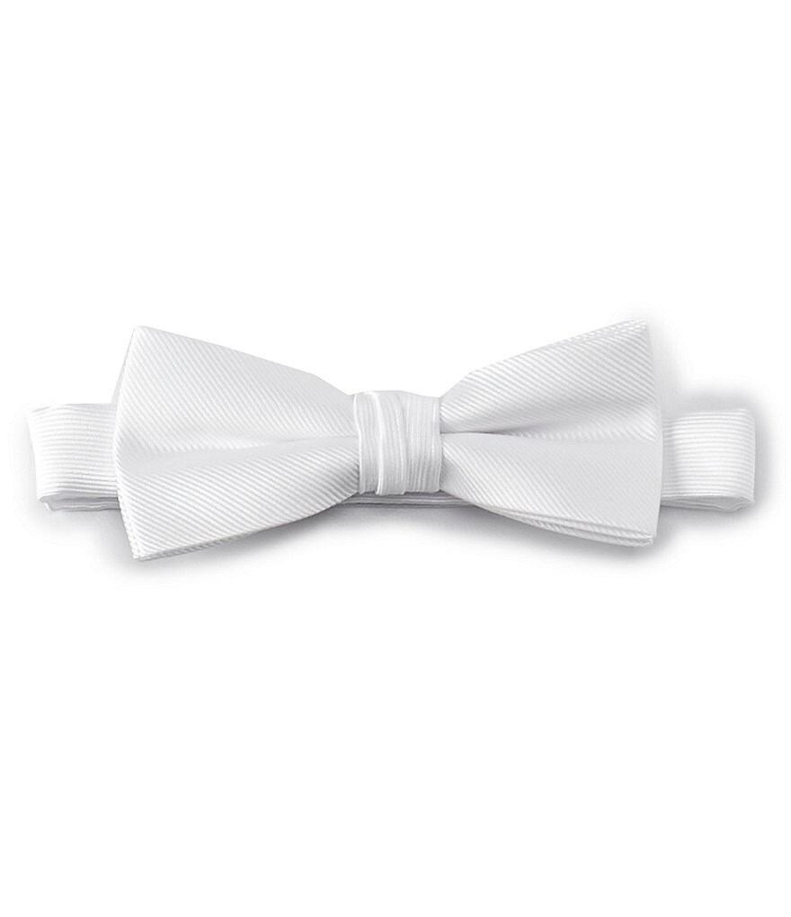 Class Club Boys Basic Solid Silk Bow Tie
