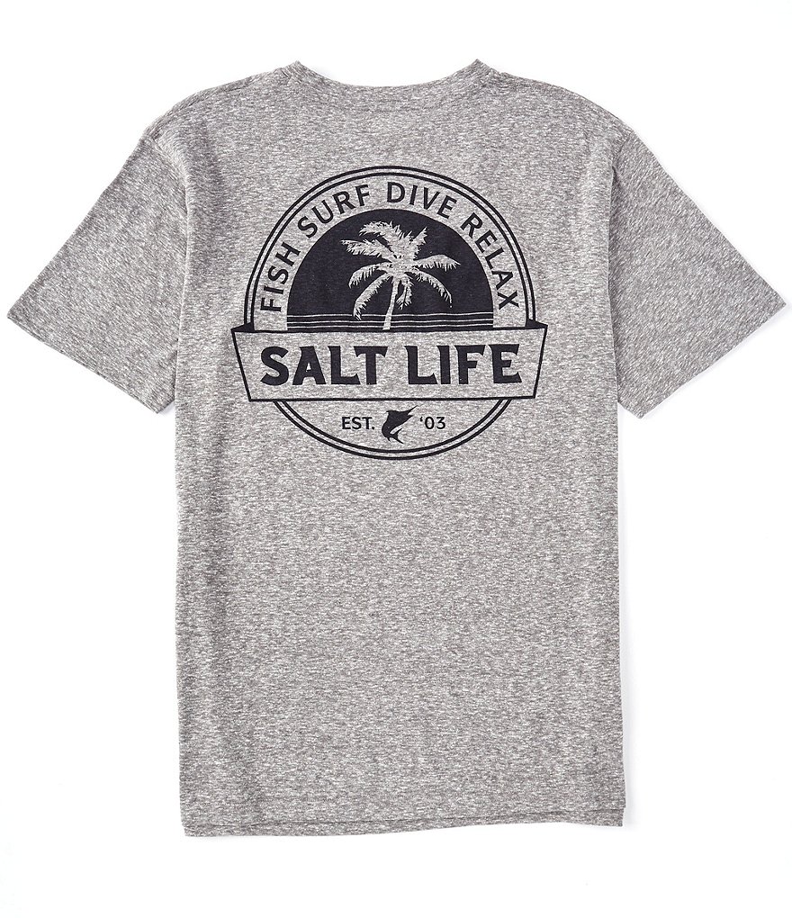 Salt Life Short-Sleeve Fish Tri-Surf Dive Relax Graphic T-Shirt
