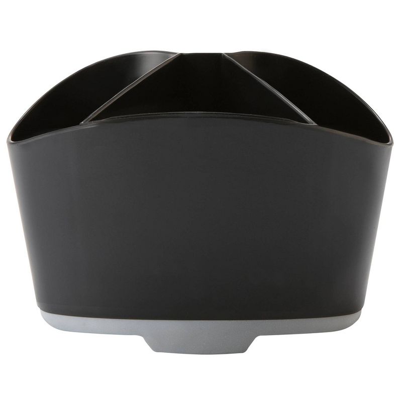 Storex 6pk Rubber Grip Mini Desk Organizer - Black