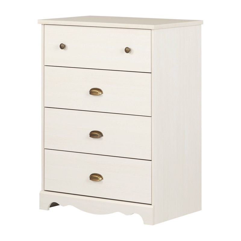 Bella Kids' 3 Drawer Dresser with Cubbies White - Room & Joy