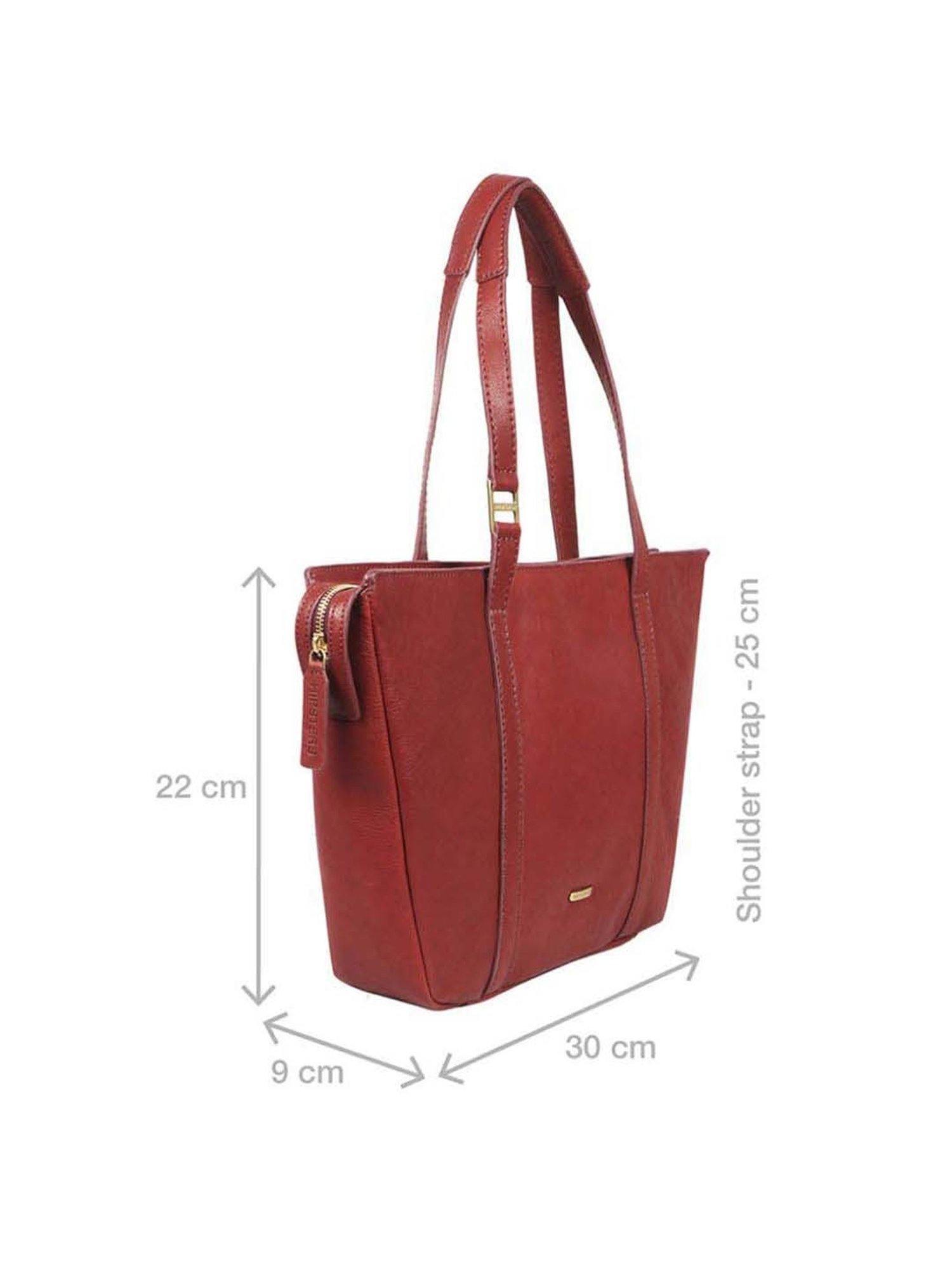 Hidesign Hipsters Red Yoga 03 Solid Large Tote Handbag