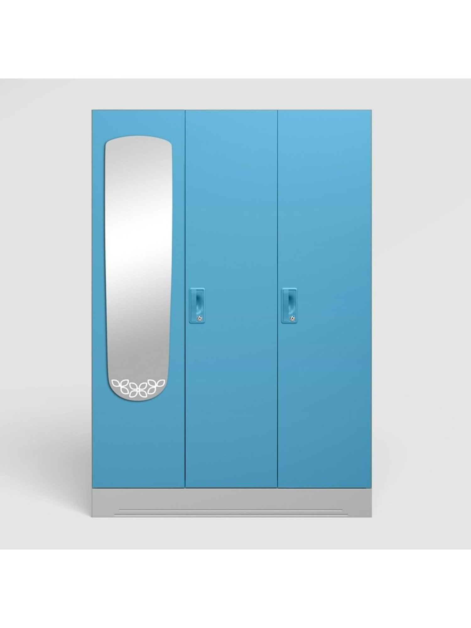 Godrej Interio Ewa Brown Engineered Wood 4 Door Wardrobe