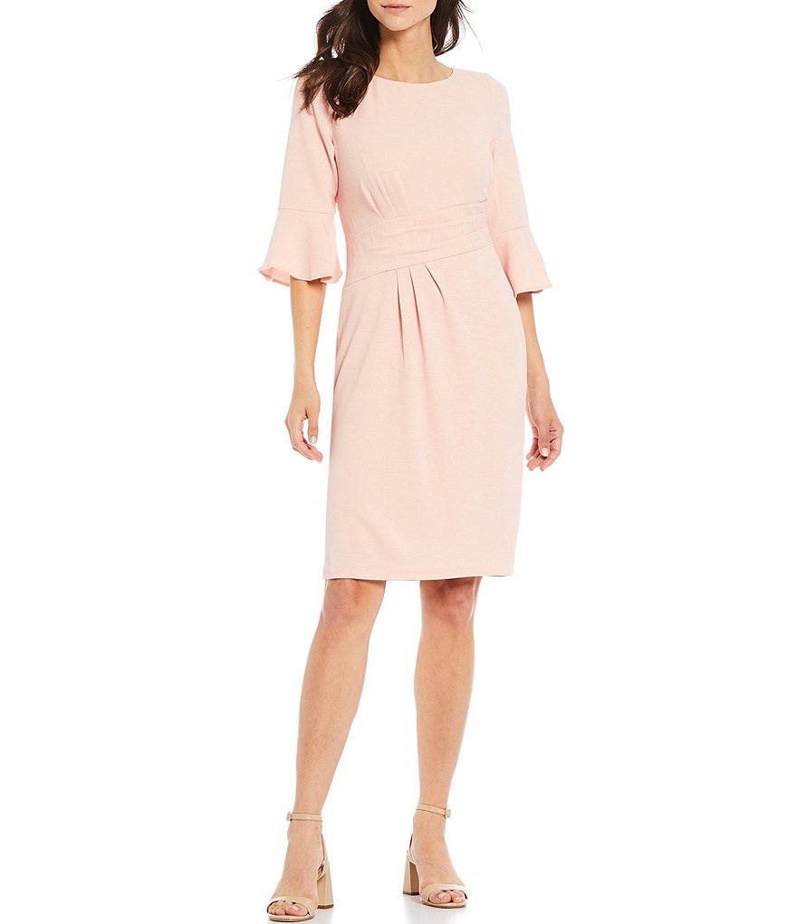 Adrianna Papell Rio Knit Draped Sheath Dress