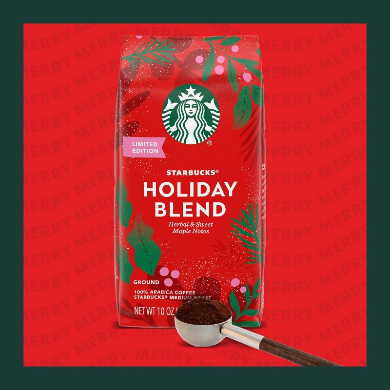 Starbucks Holiday Blend Medium Roast Ground Coffee - 10oz